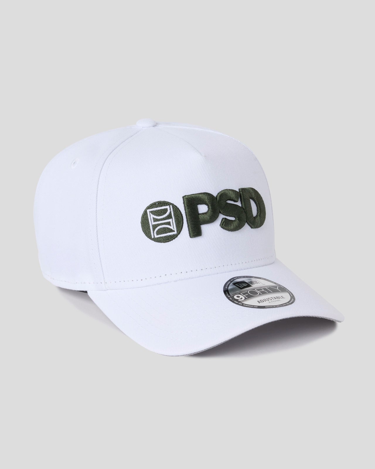 New Era x PSD Logo Hat White/Green - Image 2