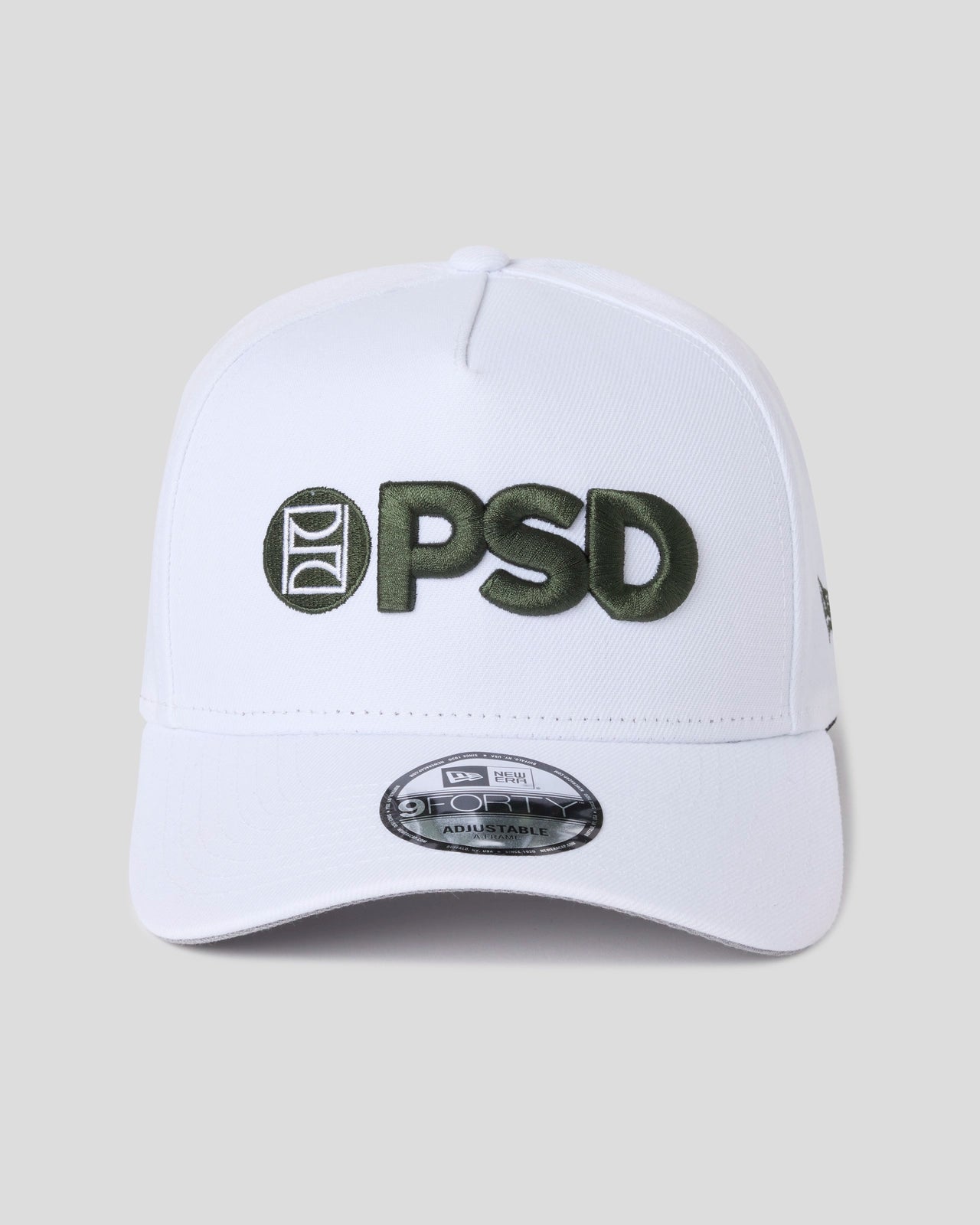 New Era x PSD Logo Hat White/Green - Image 3